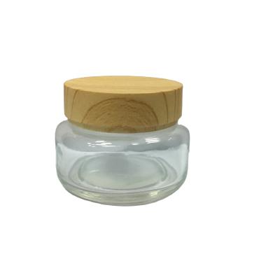 China Personal Care Skin Care Glass Glass Cosmetic Packaging / Cosmetic Jars Packaging For Personal Care for sale