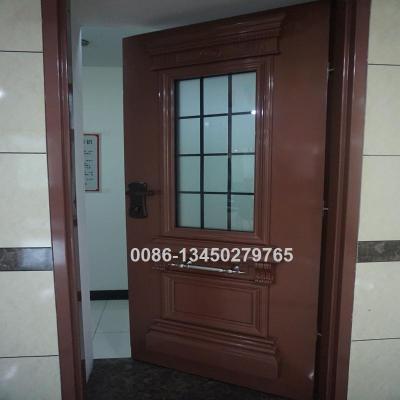 China Israeli Swing Brown Color Security Door in Guangzhou for sale