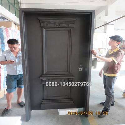 China Good Quality Swing Entry Door , Israeli Security Door With Superlock for sale