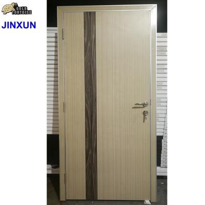 China Modern plastic wooden door with aluminum frames for sale