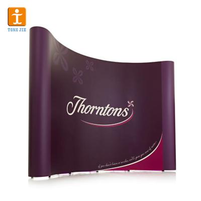 China Indoor Promotional Custom Use 3*3 Pop Banner Foldable Display For Advertising Trade Show for sale