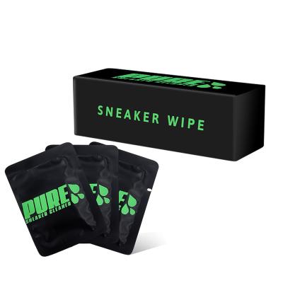 Китай OEM Sneaker Care Kit Одноразовые влажные салфетки для чистки обуви продается