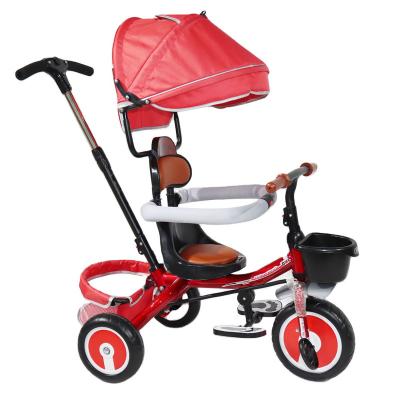 China Ride On Toy 2021 Wholesale Popular 3 Wheel Baby Tricycle (4 In 1 Tricycle) Kids Tricycle With Rotating Seat / Baby Tricycle for sale