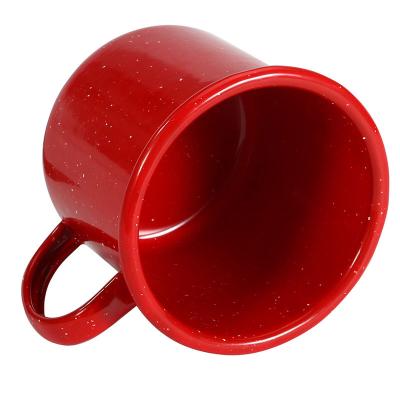 China Viable Wholesale Mugs Metal Enamel Personalized Camping Mugs Coffee Mugs Metal Cups For Increase Picnic Travel Fishing Hunting for sale