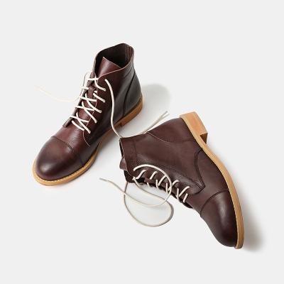 China Fashion Trend Custom Vegetable Tanned 100% Ladies Stylish Shoes Whip Genuine Leather Shoes Vintage Women's Casual Shoes for sale