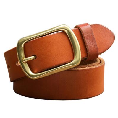 China Men's Classic/Slip Buckle Belt Genuine Cowhide Leather Belt Fashion Brand/Business Fashion For Men's Leather for sale