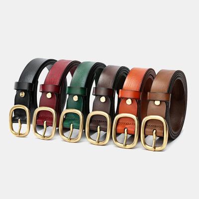 China Classic / Fashion Wholesale Ladies Fashion European Designer Brand Ladies Genuine Leather Belts For Women for sale