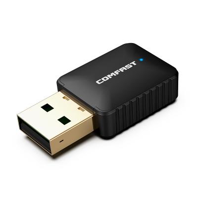 China Desktop / Laptop COMFAST Customized RTL8811CU wifi adapter 650Mbps 2.4G 5.8GHz Dual Band CE FCC Certificated USB wifi dongle for sale