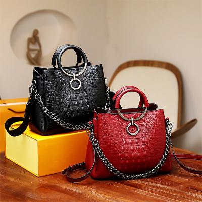 China Luxury handbag the latest\fasion 2022 for new fashion women crocodile leather bucket tote bags shoulder bag wholesale designer handbag for sale