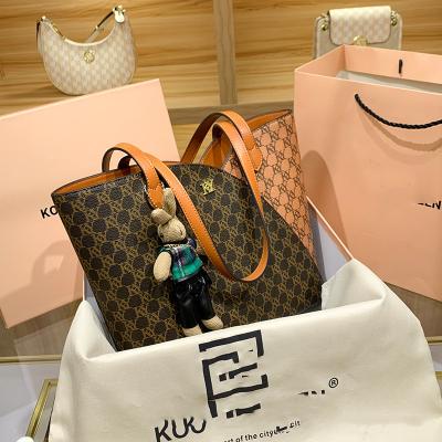 China Waterproof 2022 large office bag handbags luxury bucket bags waterproof over sized women tote bag with zipper wholesale for sale