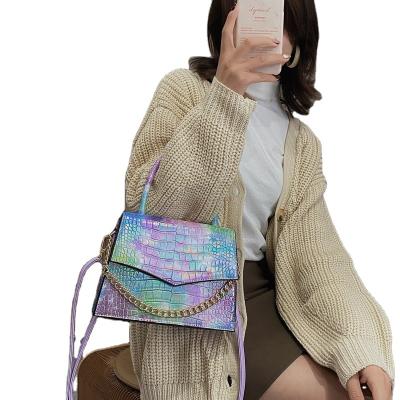 China Unique Women Bag Pattern Colorful Dyed Stone Lady Of The New 2021 Retro Small Square Handheld Bag All-Match Fashion Tote Handbags For Women for sale