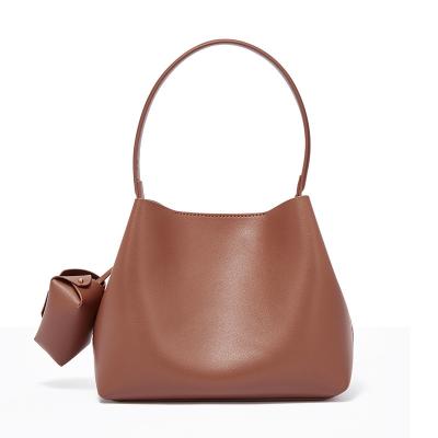 China Fashion Luxury Genuine Leather Bucket Handbags Women Handbag Set With Auxiliary Bags CUSTOM for sale