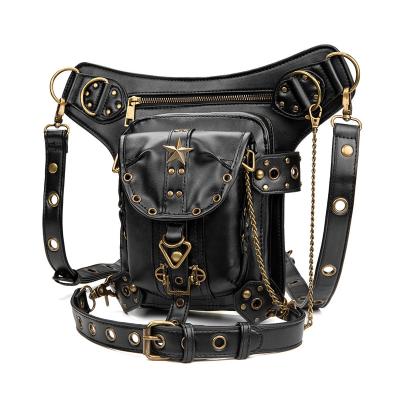 China Retro Character Solid Color One-shoulder Bag Travel Fashion Punk Cross - Body Bags For Unisex for sale