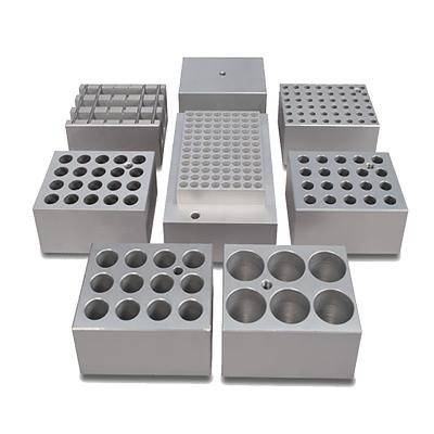 China Custom 6061 Aluminum Test Tube Heating Aluminum Machining Block for sale