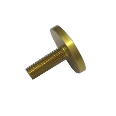 China Gold Anode Alumina Aluminum Parts Customized CNC Processing Service CNC Gold Aluminum Parts for sale