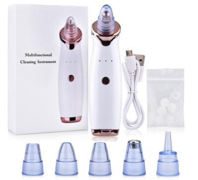 China Black Head Multifunctional Acne Home Use Beauty Instrument Machine Vacuum Suction Rechargeable Blackhead Cleaning Electric Facial Remover for sale