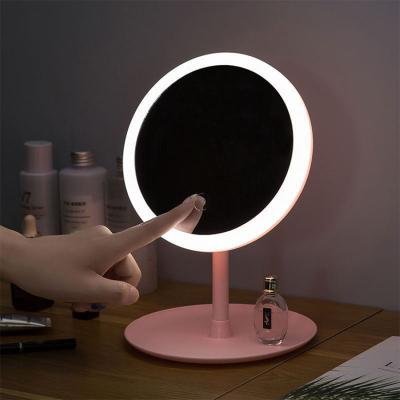 China Best Quality Custom Selling Lighted Logo Bathroom Mini Led Cosmetic Mirror for sale