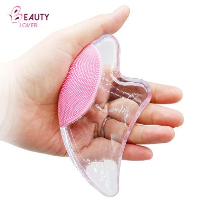 China Eco-friendly Facial Silicone Jade Roller And Massage Roller Detergent Brush For Face for sale