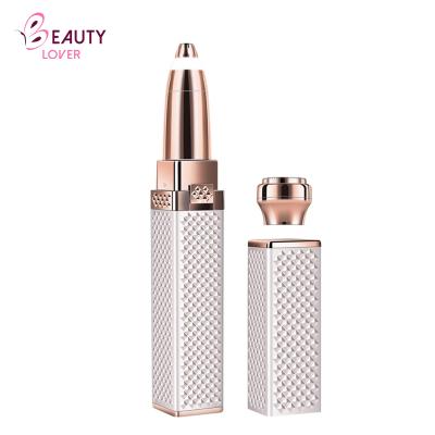 China Modern Promotion Rose Gold Diamond Surface Dry Seasonal Electric Eyebrow Trimmer for sale