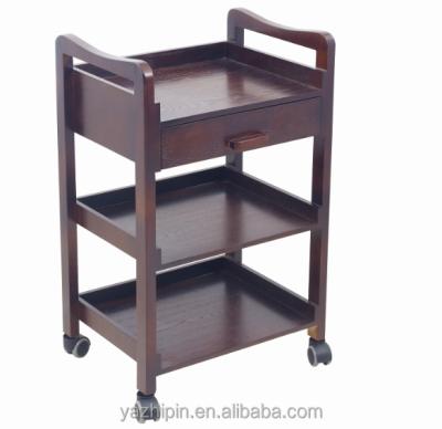 China Modern Hairdressing Furniture China Wood Salon Trolley Salon Trolley for sale