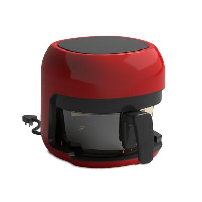 China Guangdong Zhongshan Window Air Fryer Multifunction Air Fryer Suppliers Insect Visible Electric Digital Red Color for sale