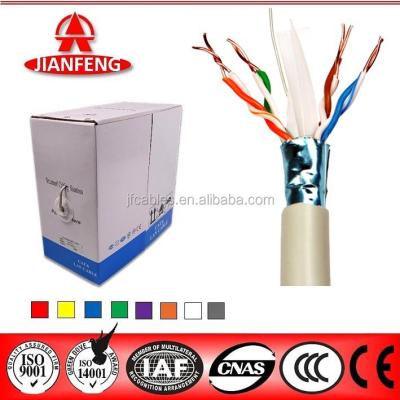 China A.W.G ftp 2019 Jianfeng 4 Cat6 Lan Cable FTP Cat6 Shield Lan Cable 23 Pairs for sale