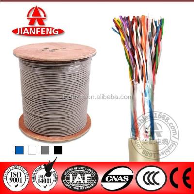 China 25 pairs utp cat4 LAN cable with 0.40mm copper conductor UTP CAT 4 for sale