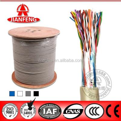 China 2019 Jianfeng indoor cat5 cat3 telephone cable 25 pairs 50 pairs 100 pairs UTP Cat5 for sale