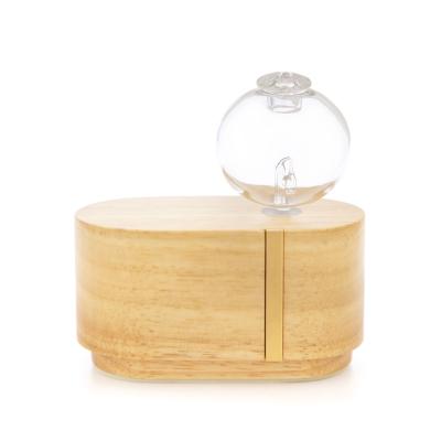 China No Water Nebulizer 2021 Portable Natural Wood Glass Aromatherapy Diffuser Mini Essential Oil Waterless Diffuser for sale