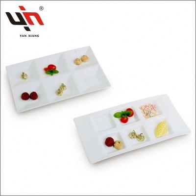 China Viable White Porcelain Rectangular Dish for sale