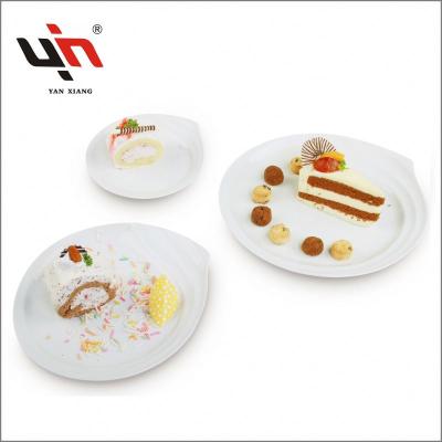 China Sustainable porcelain round plate for sale