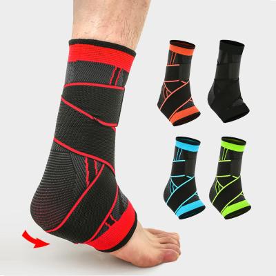 China Protective Ankle Support Ankle Braces Adjustable Compression Sprains Foot Brace Elastic Ankle Braces Sports Injury Wrap Support For Ankle Protection for sale