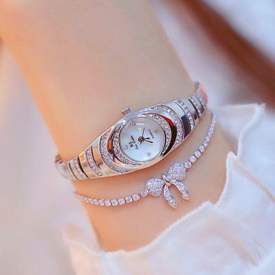 China Water Resistant Women Watches Small Rhinestone Rose Gold Watches For Women Wristwatches Ladies Dial Luxury Casual Dress Quartz Brand for sale