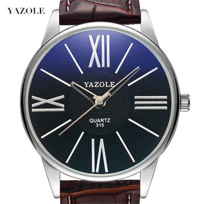 China Quartz Fashion Men's Watch Minimalist Yazole Belt Male-Watch Luxury Waterproof Business Watches Relogio Masculino for sale