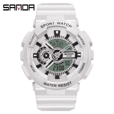 China New Brand SANDA Alarm Fashion Watch Men's Digital Outdoor Multifunction Waterproof Military Watch G Watch Sports Watch relojes hombre for sale