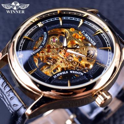 China Fashion Buying Winner Watch 2019 Water Resistant Watches Relogio Masculino Brand Luxury Skeleton Mens Wrist Automatic Mechanical Watch for sale