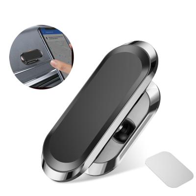 China 360 Rotation Magnetic Universal Metal Mini Mobile Cell Phone Car Band Type Magnetic Air Vent Locking Adjustable GPS Holder Mount for sale