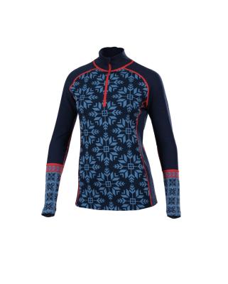 China Unique 2020 New Quality Gym Merino Wool 1/4 Zipper Sweater Breathable Sportswear Women New 100% Guarantees for sale