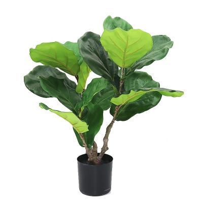 China Art Decor 60cm High Artificial Violin Plant With Plastic Pot For Landscape Decoration for sale