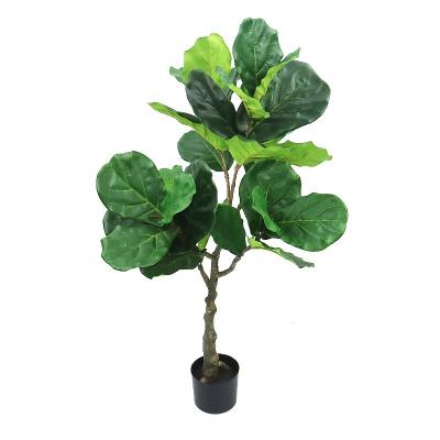 China Art Decor 4ft High Artificial Violin Plant With Plastic Pot For Landscape Decoration for sale