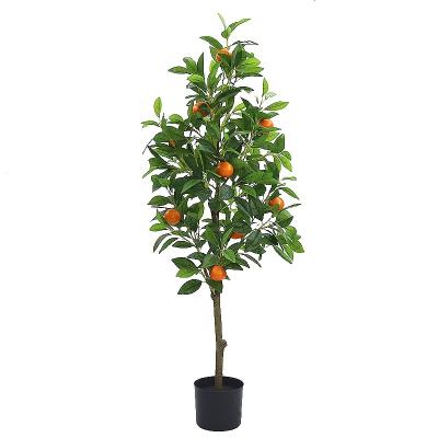 China Art Decor 3ft Tall House Decorative Artificial Orange Trees for sale