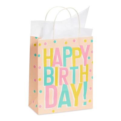 China Wholesale Eco-Friendly Recyclable Custom Logo Small Kids Girls Birthday Party Favor Paper Bags For For Party Favors for sale