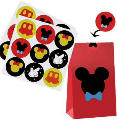 China Kids Disposable Cute Mini Mouse Goodie Paper Gift Candy Treat Bags Gift Wrapping Paper Event Bags for sale