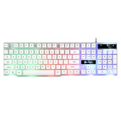 China For Hot Selling 2021 Professional Gaming Colorful LED Backlit 104 Keys Gaming Cable Mechanical Keyboard for sale