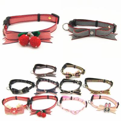 China Small and medium bow dog collar cute style factory wholesale new personalized pet collar for sale