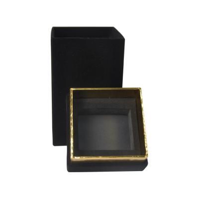 China Eco-Friendly Factory Made Luxury Black Gift Box With Lid Logo Christmas Box For Present Custom Made for sale