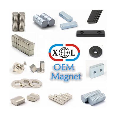 China Industrial Magnet Neodymium Magnet , OEM Various Size Magnet With Ring Block Disc Shape From N35 To N52 Grade for sale