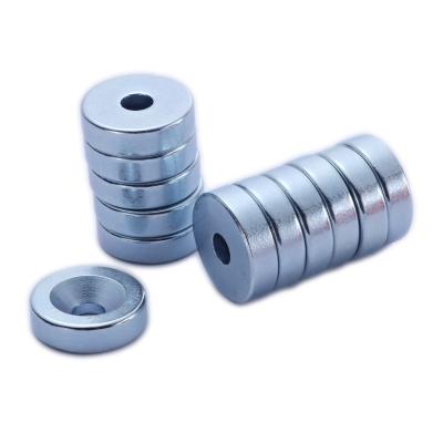 China Wholesale Round Industrial Magnet Factory Head Small Countersunk Neodymium Magnet With Hole For Industrial Applications for sale