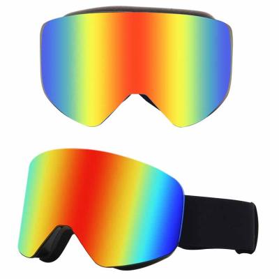 China Fashionable Ski Goggl Custom Lens Snow Snowboarding Tpu Fog Safety Ski Goggl for sale