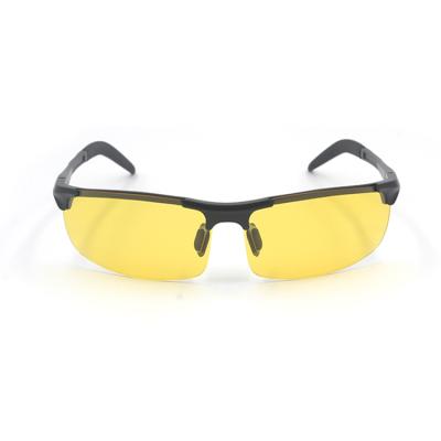 China Blocking Polarized Blue Light Unique Design Glass Yellow Light Motorcycle Riding Driving Night Vision Glasses for sale